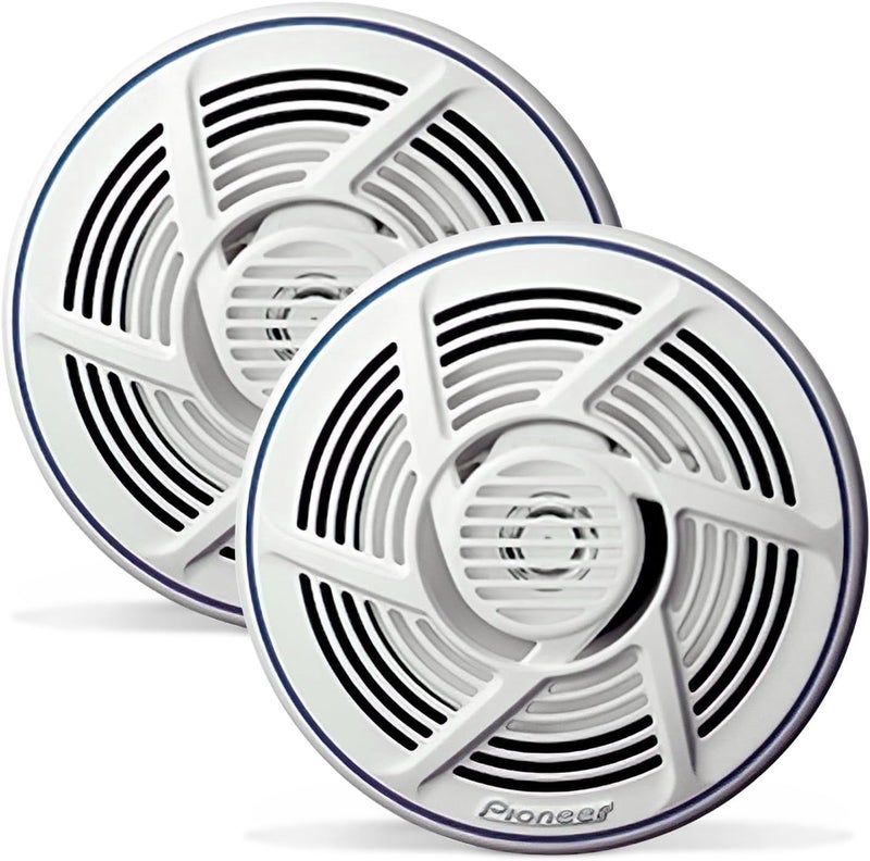 Pioneer TS-MR1640 6.5 Inch 2-Way Coaxial Loudspeaker - Salt-Waterproof, 160 Watts, White - Image 1